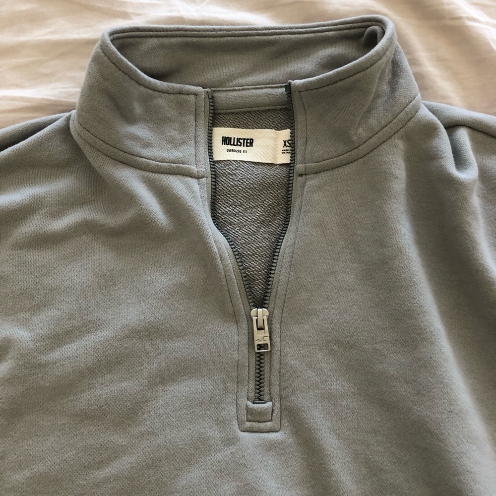 Grey Quarter Zip - Picture 4 of 5